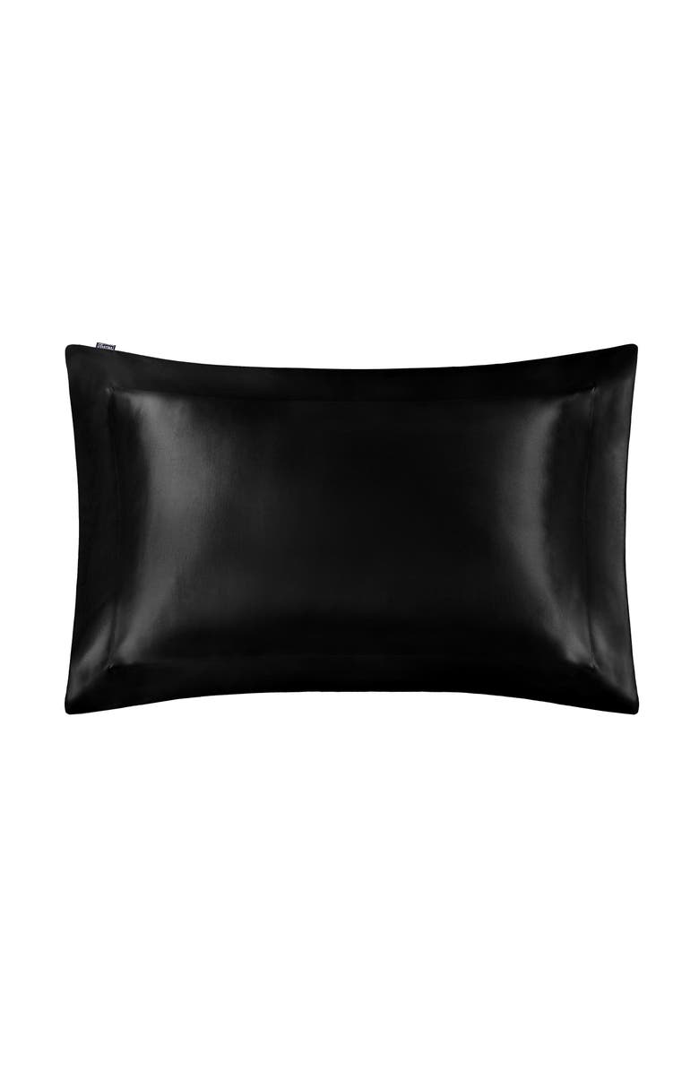 Lilysilk Pure Mulberry Silk Oxford Envelope Luxury Pillowcase, Main, color, Black
