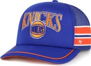'47 Men's '47 Blue New York Knicks Sidebrand Stripes Trucker Adjustable Hat