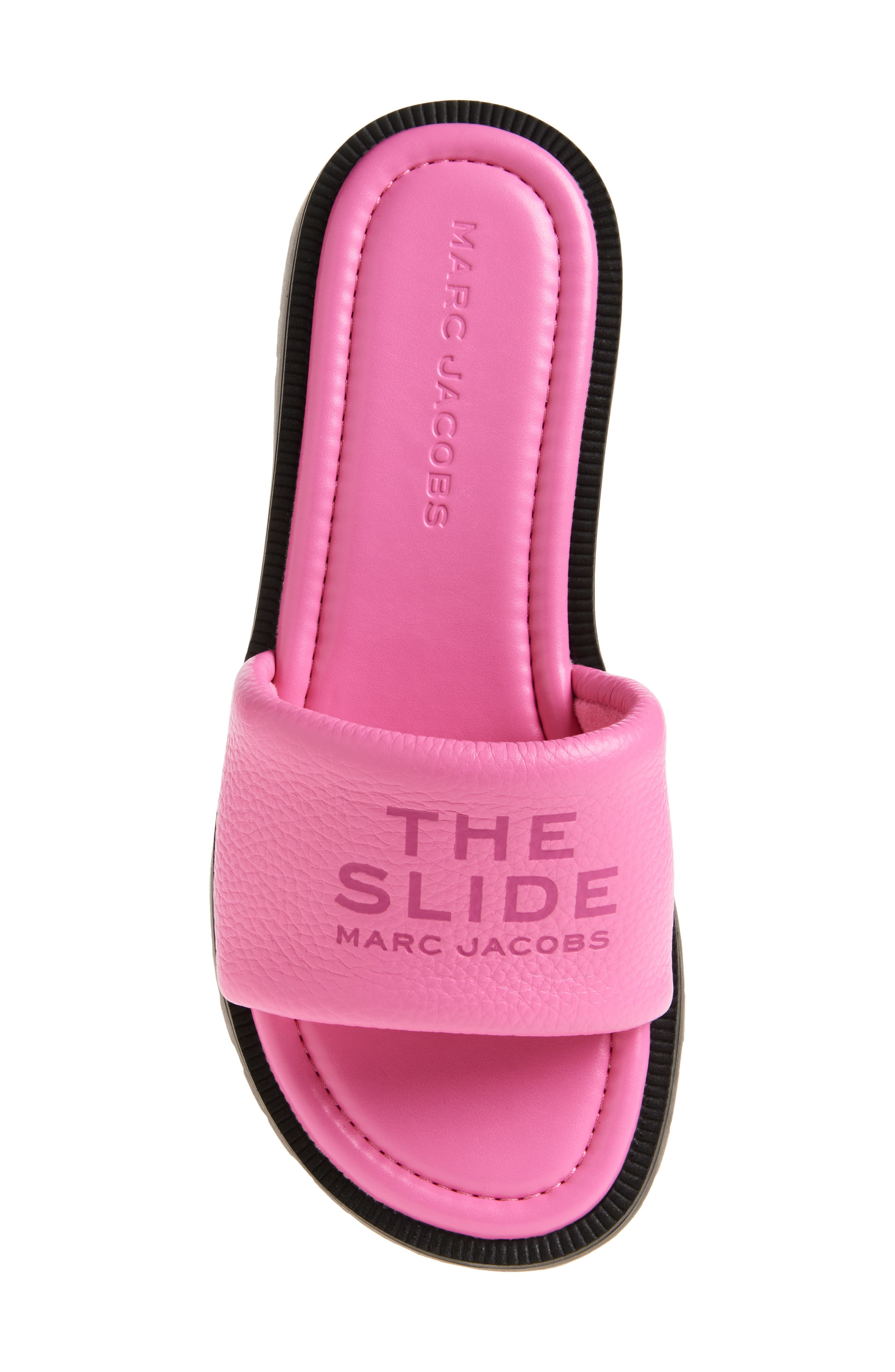 Marc Jacobs The Lug Slide Sandal, Alternate, color, Bow Pink