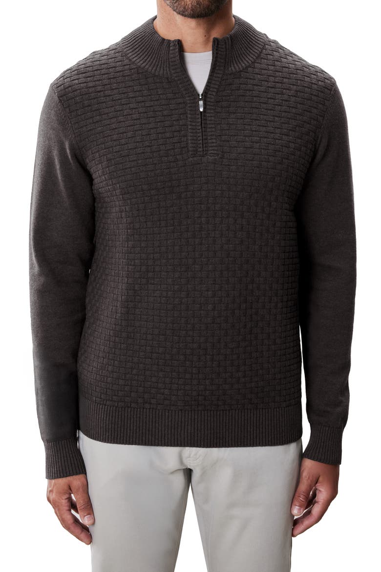 Gellar Half Zip Sweater, Main, color, CHARCOAL