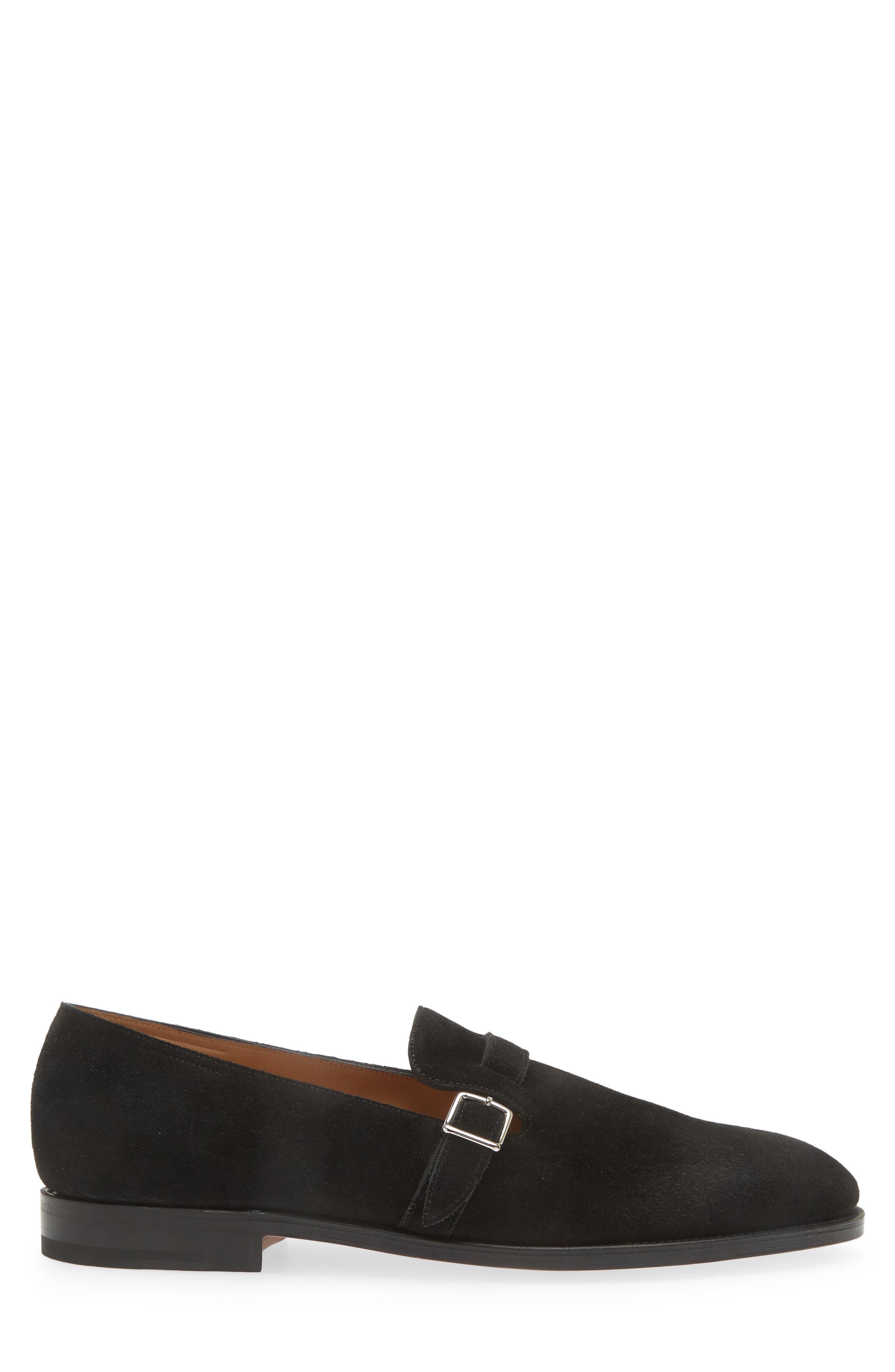 John Lobb Delano II Buckle Loafer, Alternate, color, Black