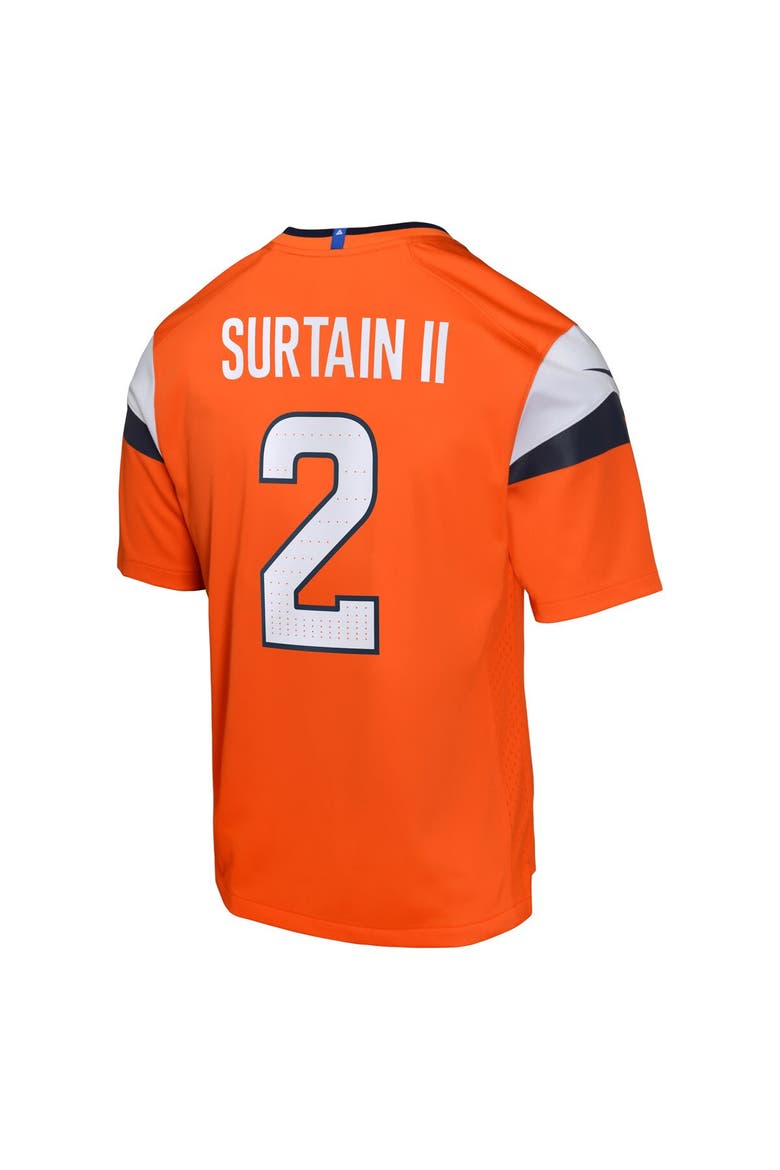Youth Nike Patrick Surtain II Orange Denver Broncos Mile High Collection Game Jersey, Alternate, color, Orange