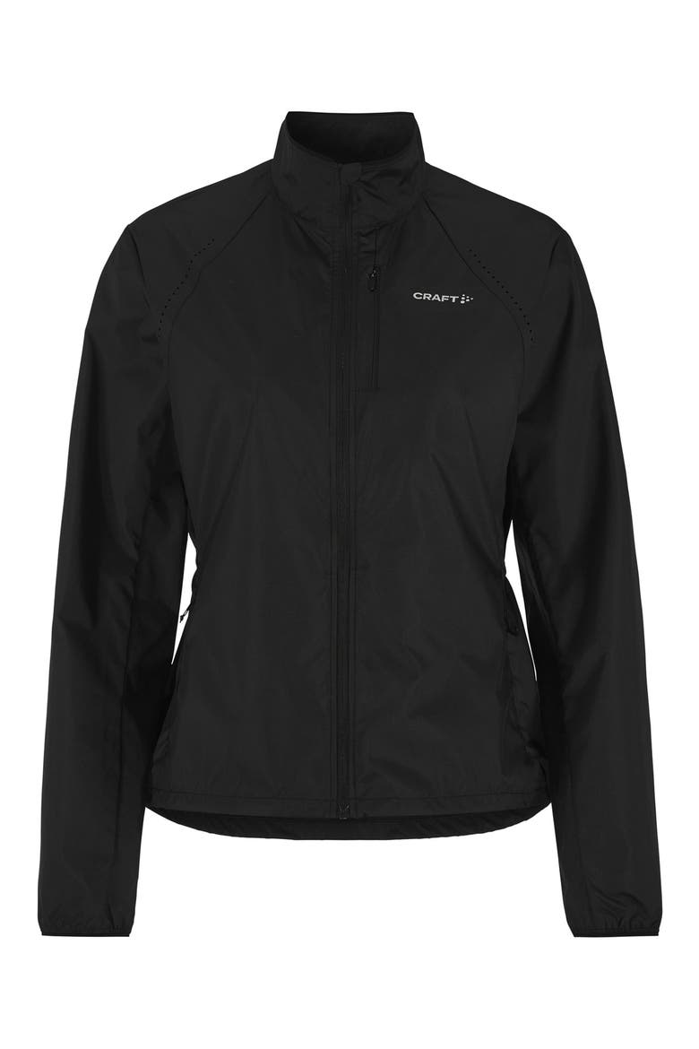 Essence Water Repellent Wind Jacket, Main, color, BLACK