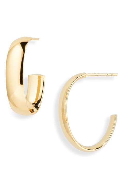 Oval Hoop Earrings