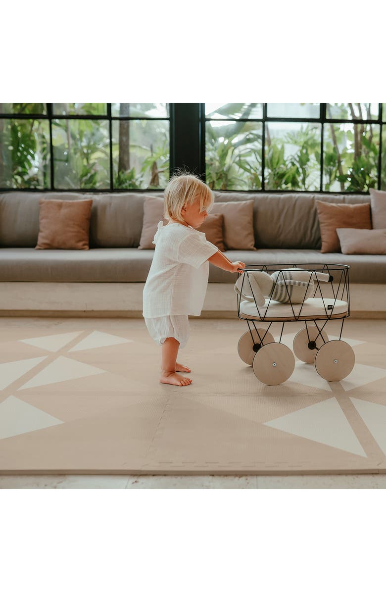 Toddlekind FoamPuzzle Baby Play Mat, Alternate, color, Mocha