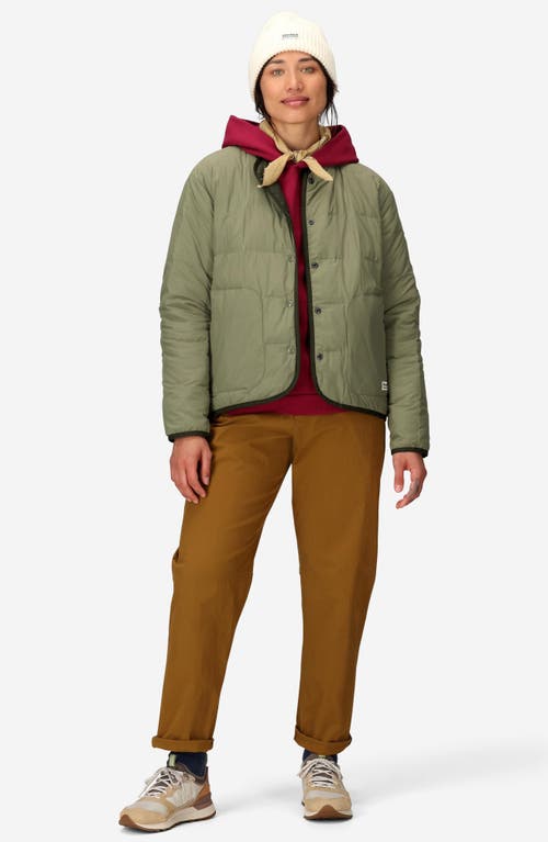 Marmot Ares Collarless 700 Fill Power Down Jacket In Green