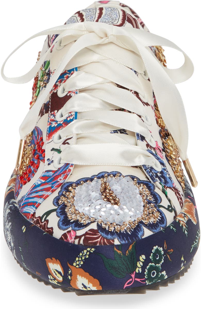 Tory Burch Kacey Embellished Sneaker, Alternate, color,