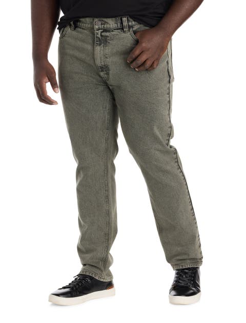 Big & Tall Overdyed Tapered Fit Denim Jeans