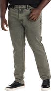 True Nation by DXL Big & Tall Overdyed Tapered Fit Denim Jeans