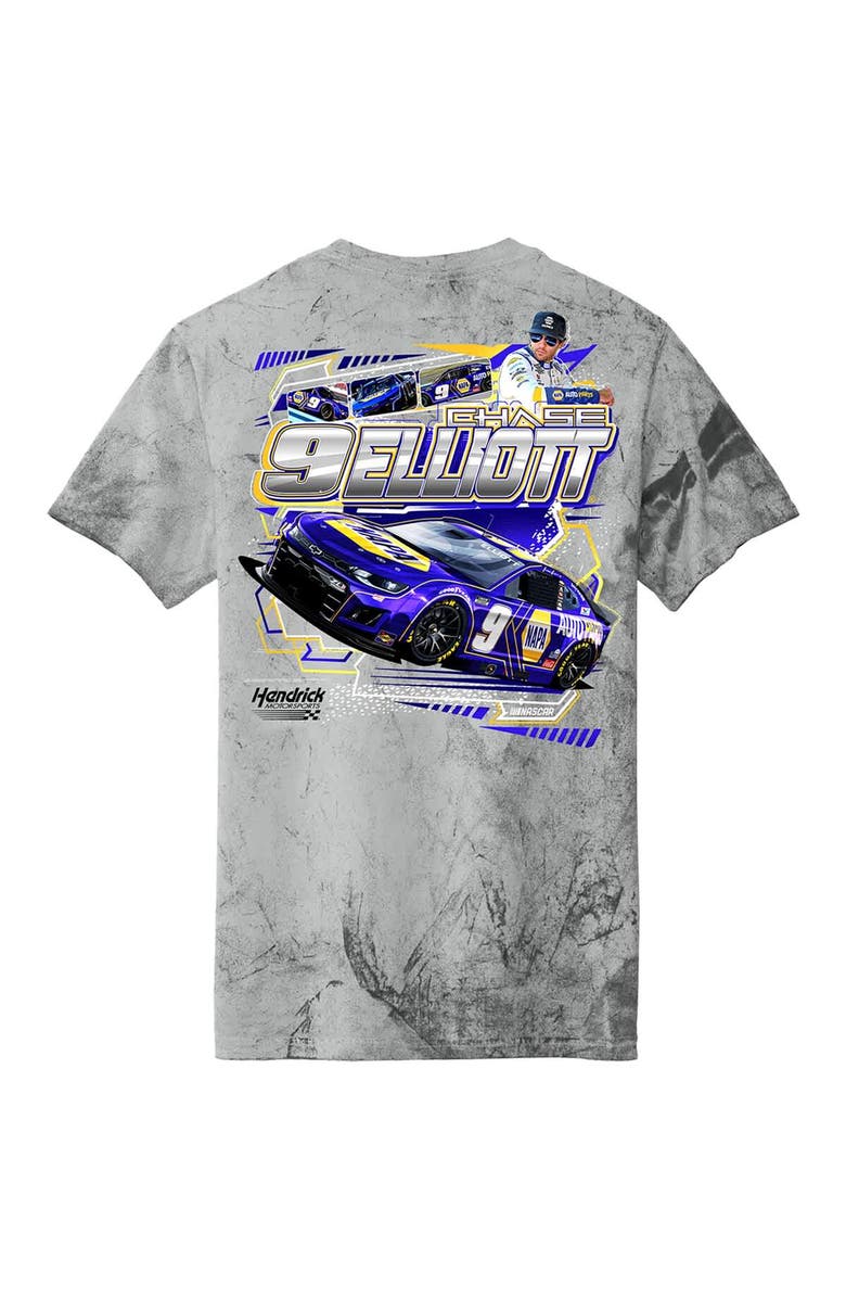 HENDRICK MOTORSPORTS TEAM COLLECTION Men's Hendrick Motorsports Team Collection Gray Chase Elliott Smoke T-Shirt, Alternate, color, Gray