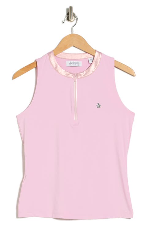 Mock Neck Golf Polo Tank