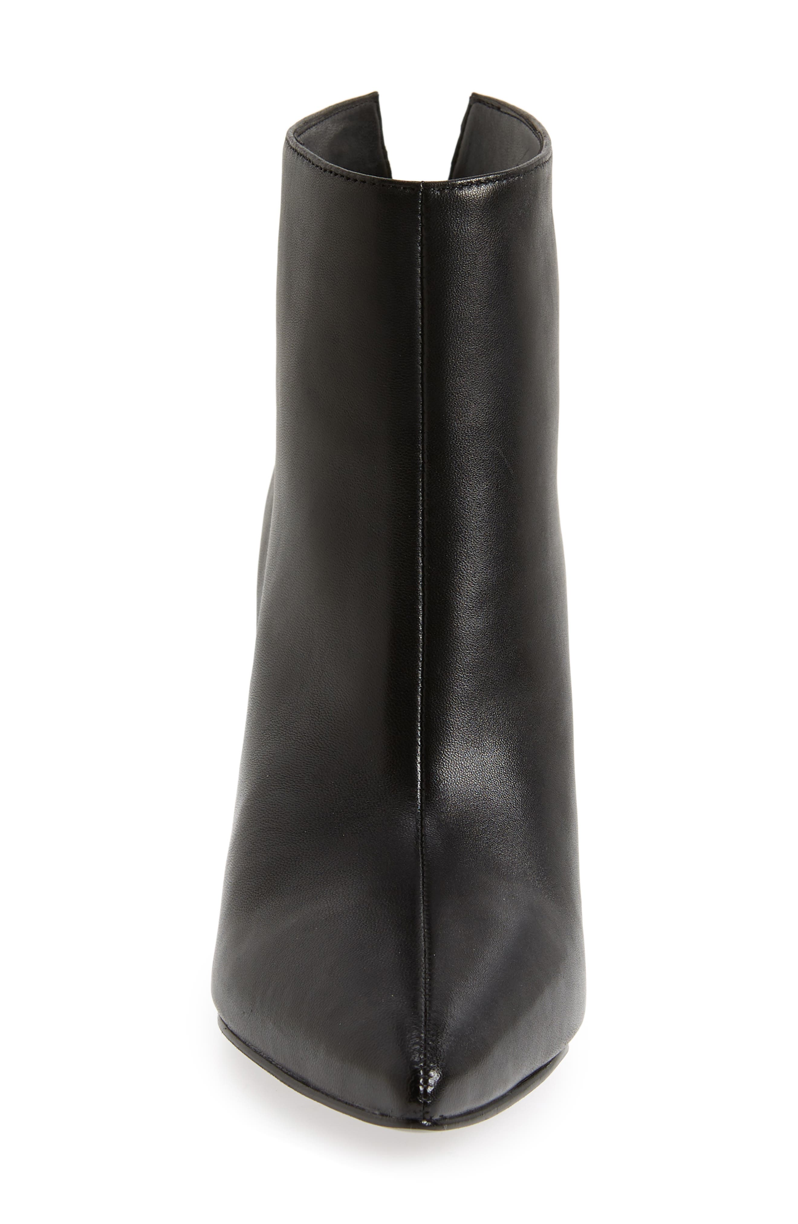 Fenet Pointy Toe Bootie, Alternate, color, BLACK LEATHER