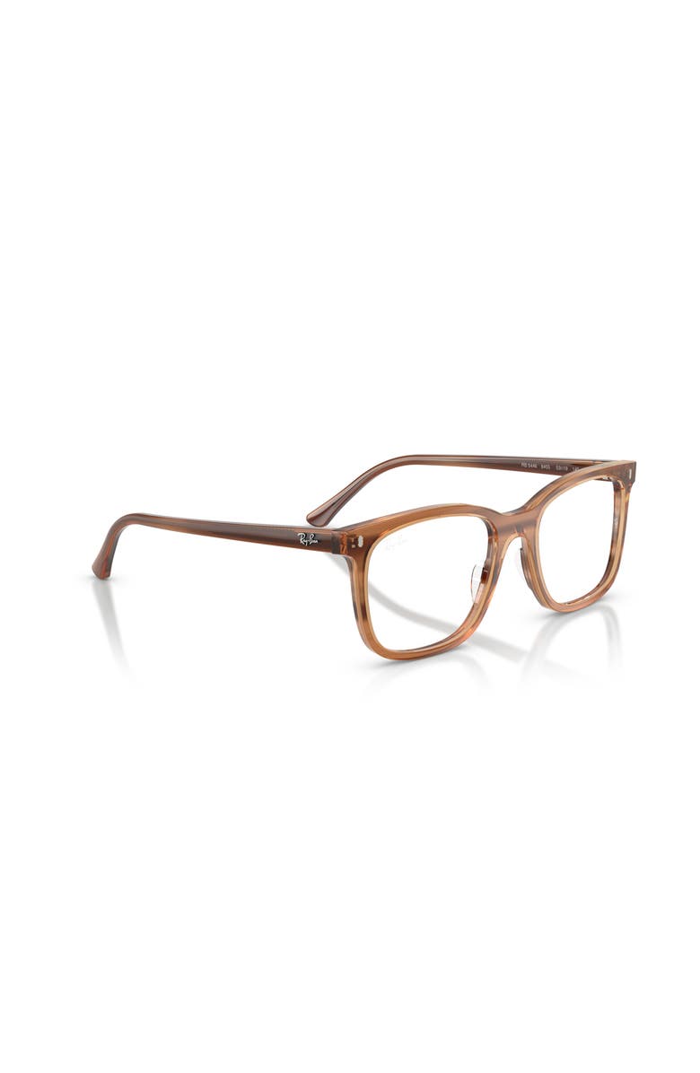 Ray-Ban 53mm Square optical glasses, Alternate, color, Tortoise