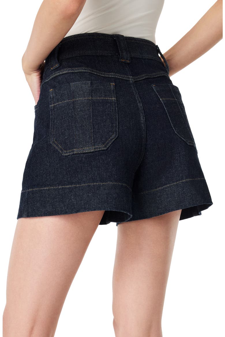 Pull-On Denim Trouser Shorts, Alternate, color, RAW INDIGO WASH