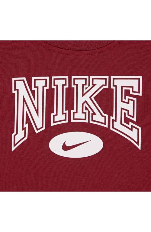 Nike Little Boys Gameday Essentials 2-piece Crewneck Sweatshirt And Pants Set In Red