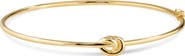 DEVATA Love Knot Bangle Bracelet in 14K Gold