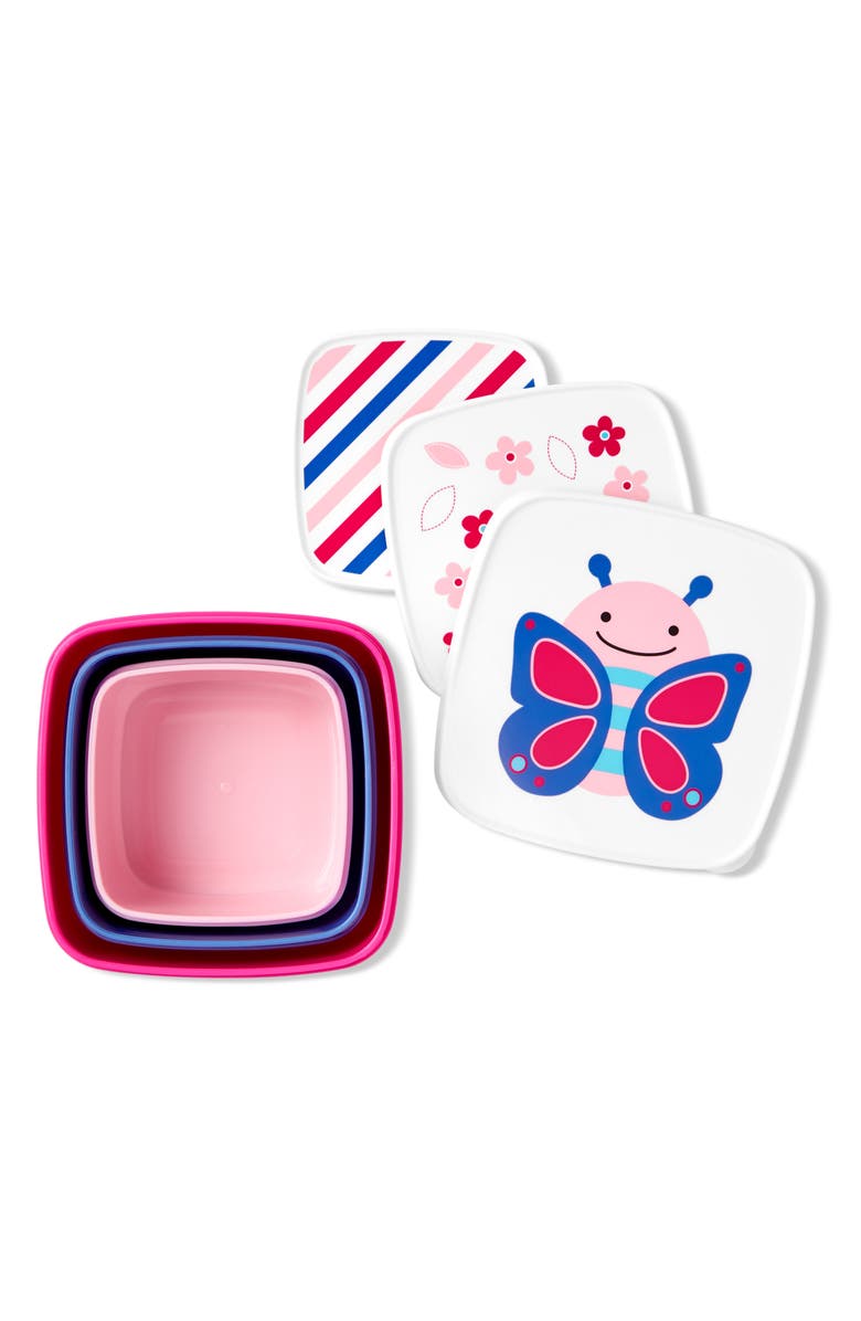 Skip Hop Zoo Butterfly Snack Box Set, Alternate, color,