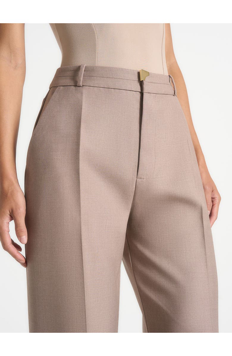 Manière De Voir Doria Tailored Trousers With Waistband Detail, Alternate, color, Taupe