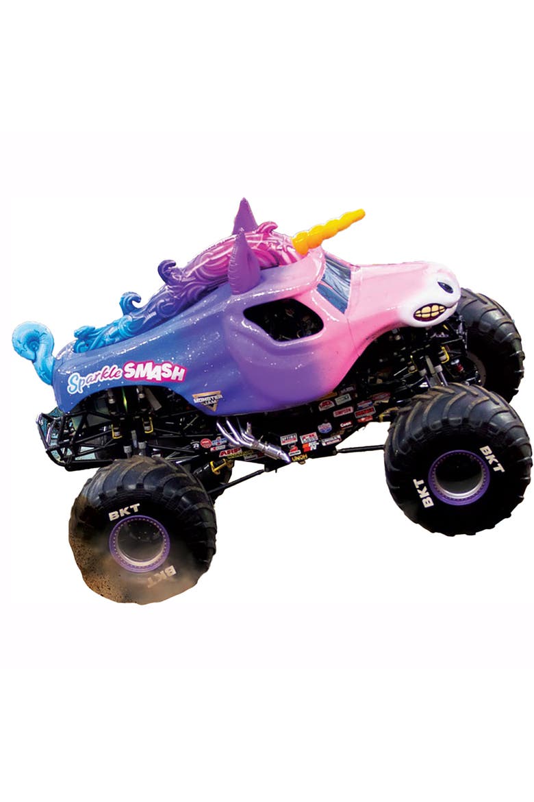 Monster Jam Puzzle & Lunch Box Sparkle Smash, 100Piece Jigsaw, Alternate, color, Multicolored