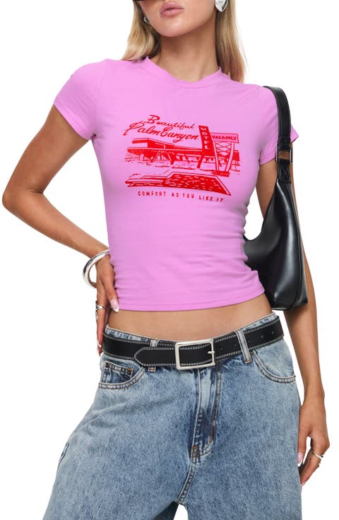 Palm Canyon Graphic Baby Tee