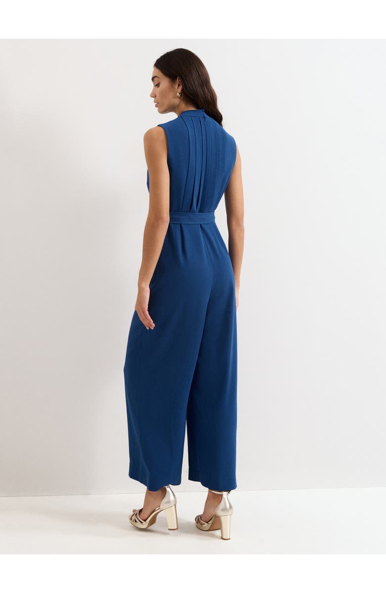 Phase Eight Maisley Pleated Cropped Jumpsuit, Alternate, color, Indigo