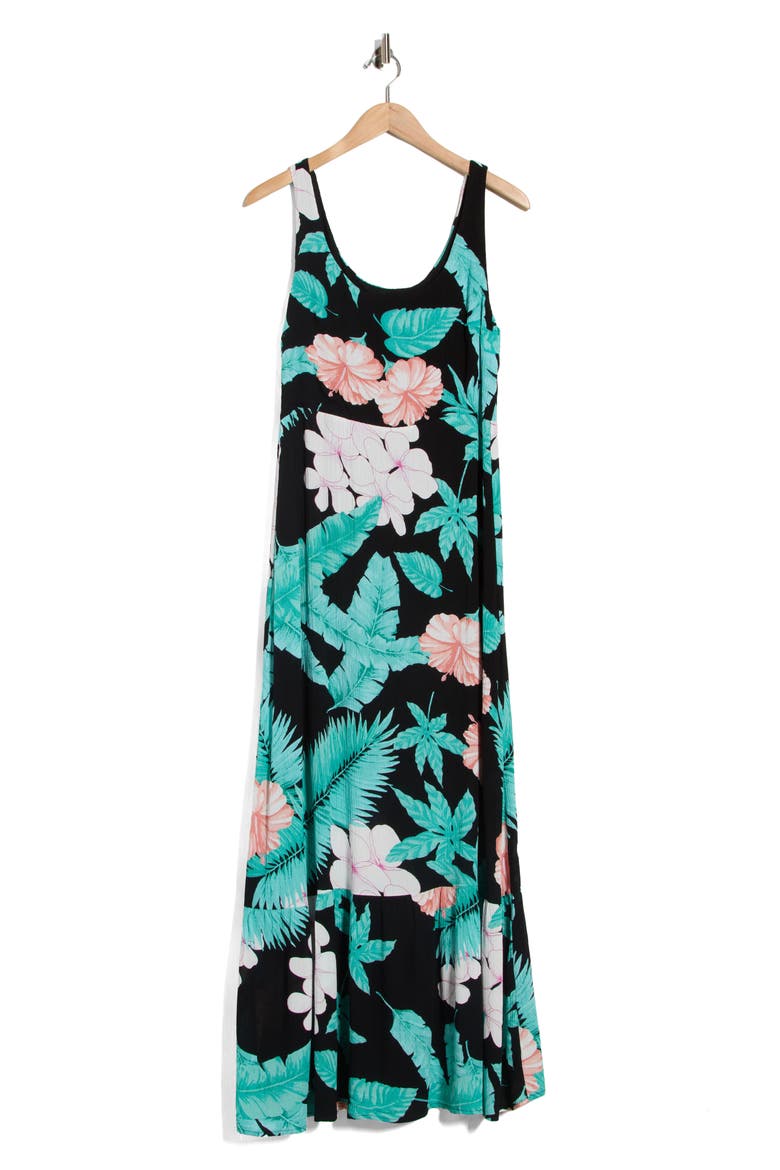 Warm Weather Maxi Dress, Alternate, color, BLACK MULTI