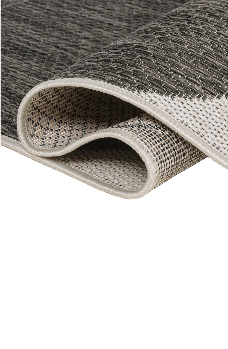 JONATHAN Y Rayna Modern Geometric Organic Shapes Indoor/Outdoor Area Rug, Alternate, color, Black/Cream