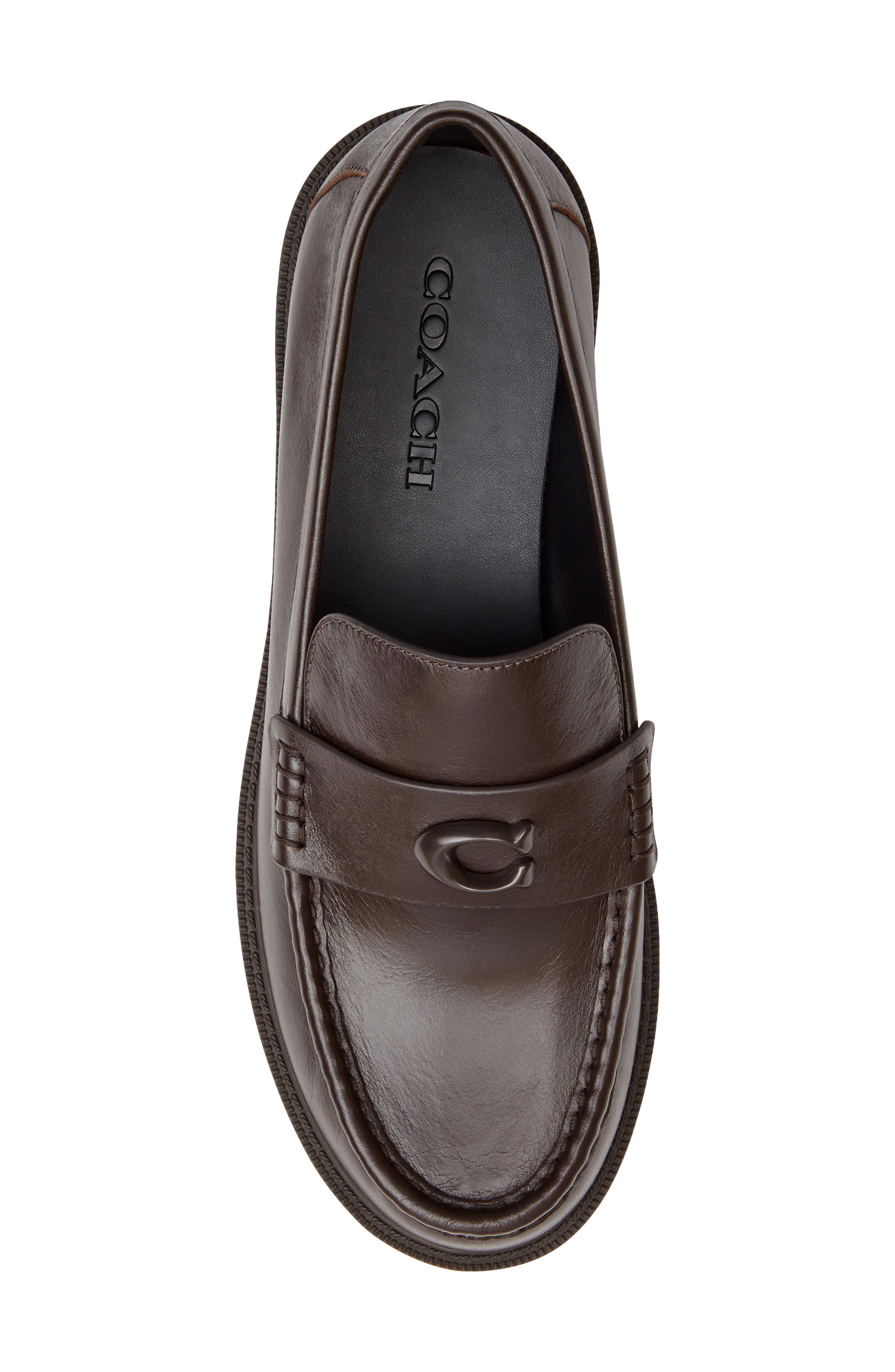 Astor Leather Loafer, Alternate, color, CHOCOLATE