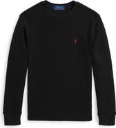 Polo Ralph Lauren Kids' Long Sleeve Cotton Waffle T-Shirt