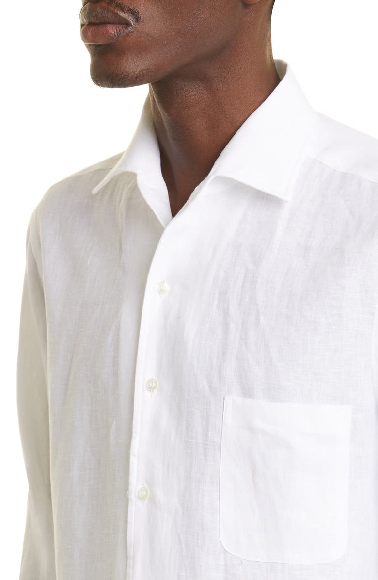 Loro Piana Andre Arizona Linen Button-Up Shirt, Alternate, color,