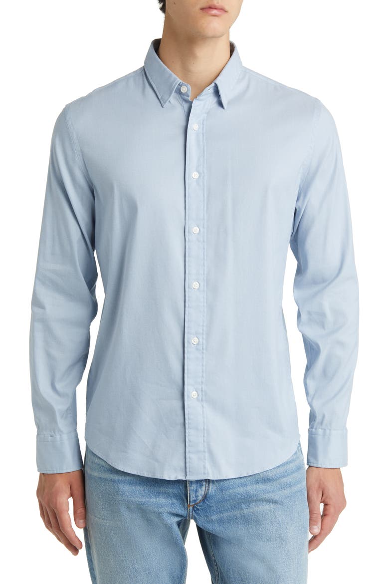 The Movement Button-Up Shirt, Main, color, ATLANTIC SKY