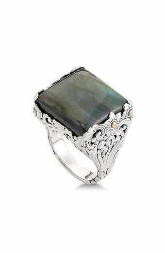 SAMUEL B. Labradorite Two-Tone Statement Ring