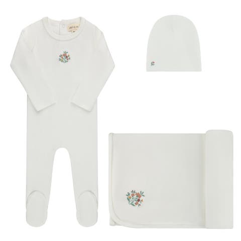 Floral Embroidered Collection - Baby Girl Layette Set