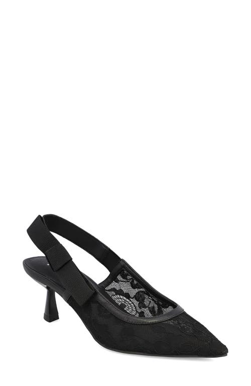 Mia Naida Slingback Pointed Toe Pump In Black