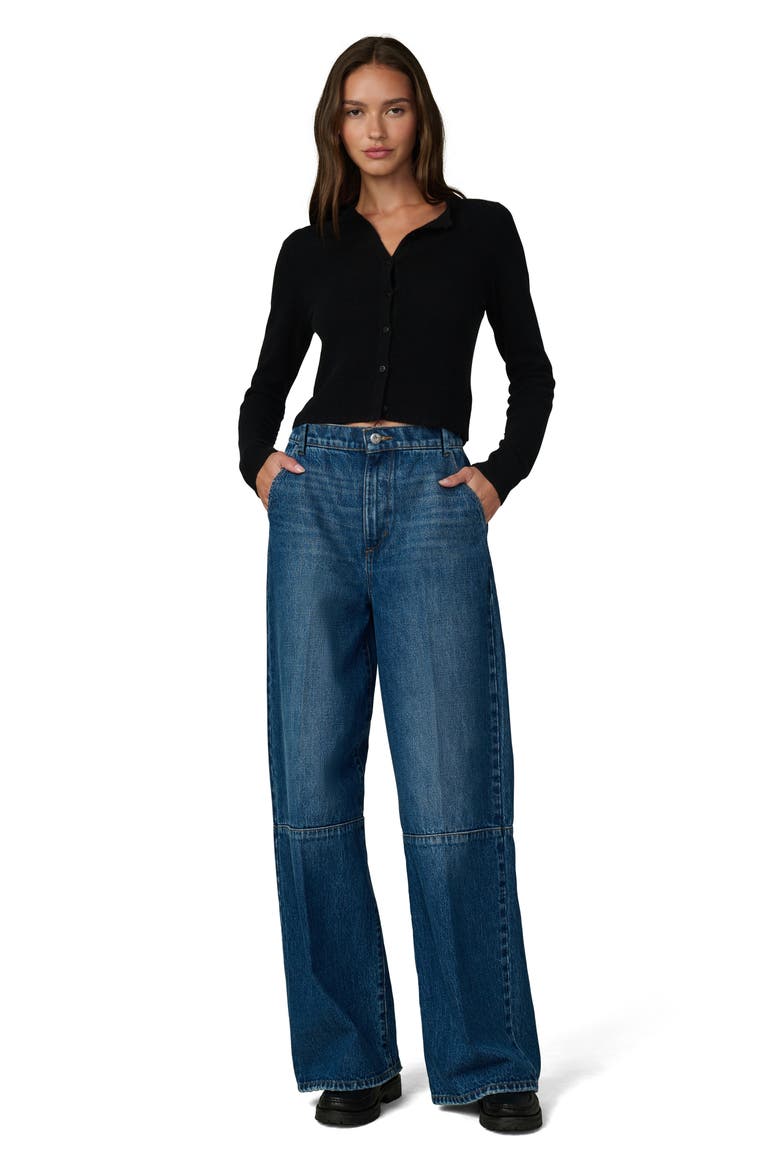 The Harlowe Seamed High Waist Wide Leg Trouser Jeans, Alternate, color, FREQUENT