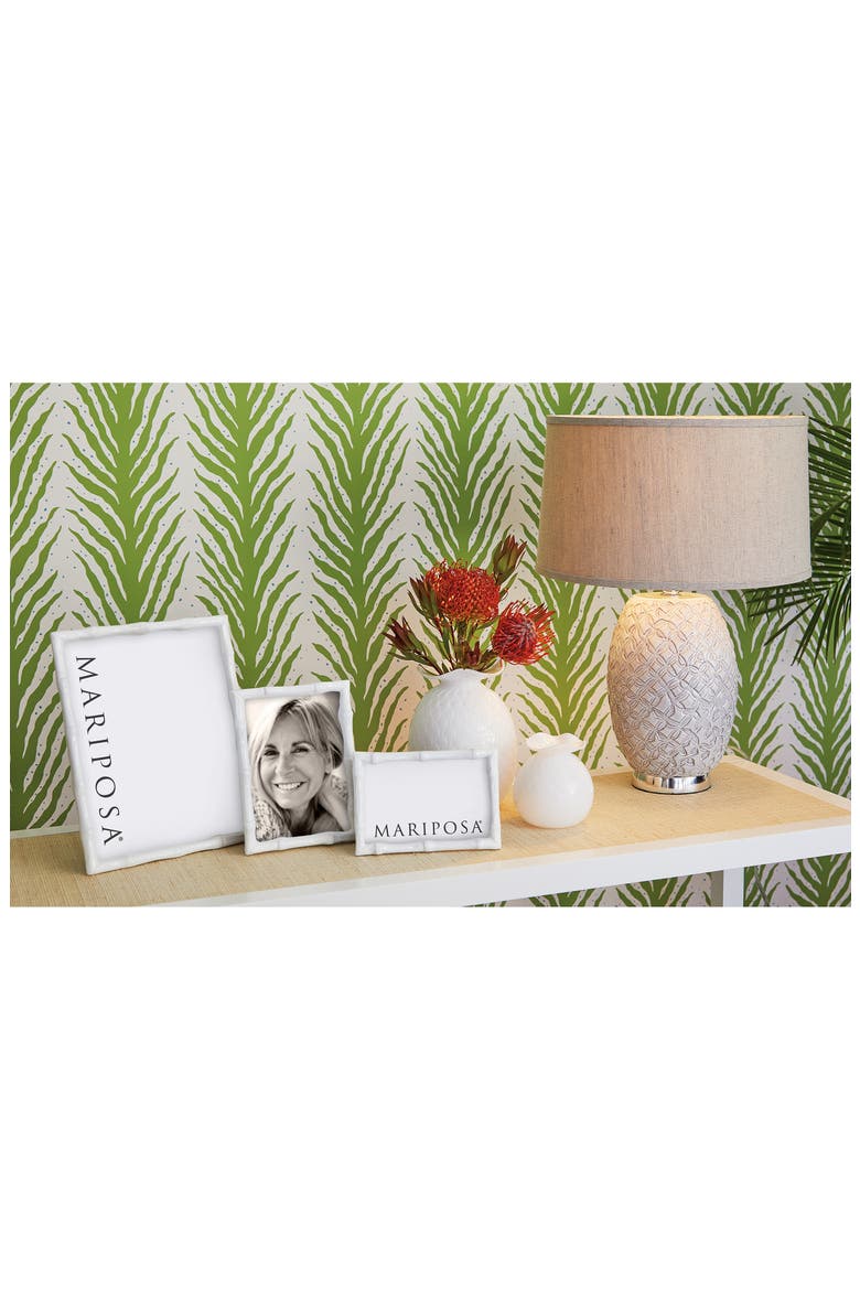 White Sand Cast Aluminum Picture Frame, Alternate, color, WHITE