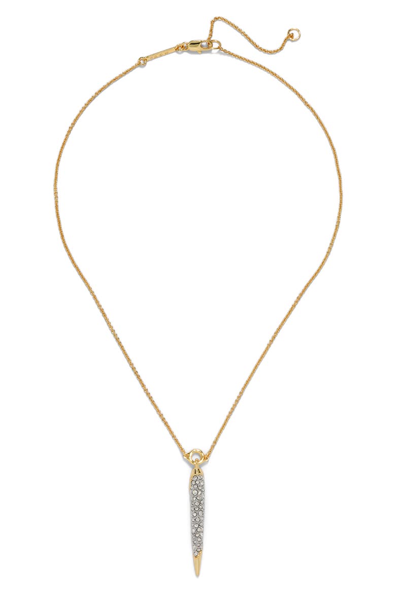 Solanales Crystal Spear Pendant Necklace, Alternate, color, CRYSTALS