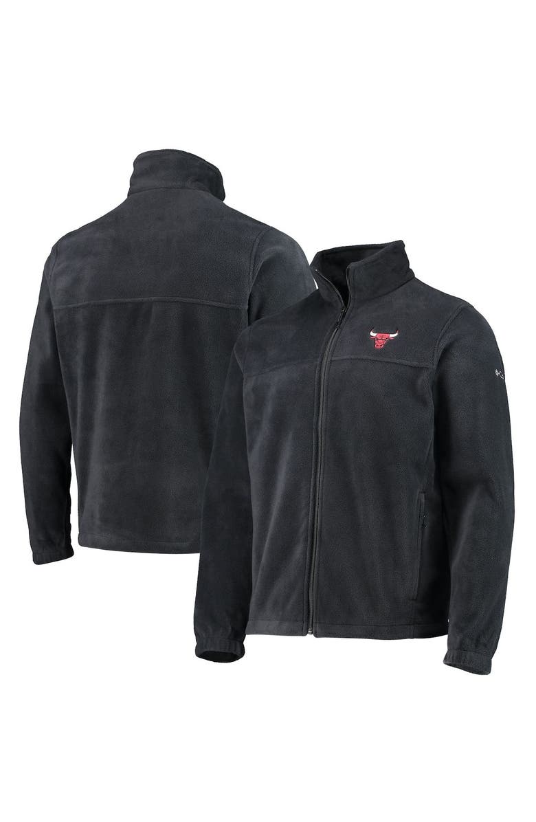 Columbia Men's Columbia Black Chicago Bulls Flanker Full-Zip Jacket, Main, color, Black