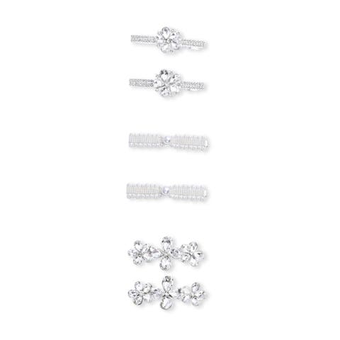 Crystal Bloom Hair Clip Set