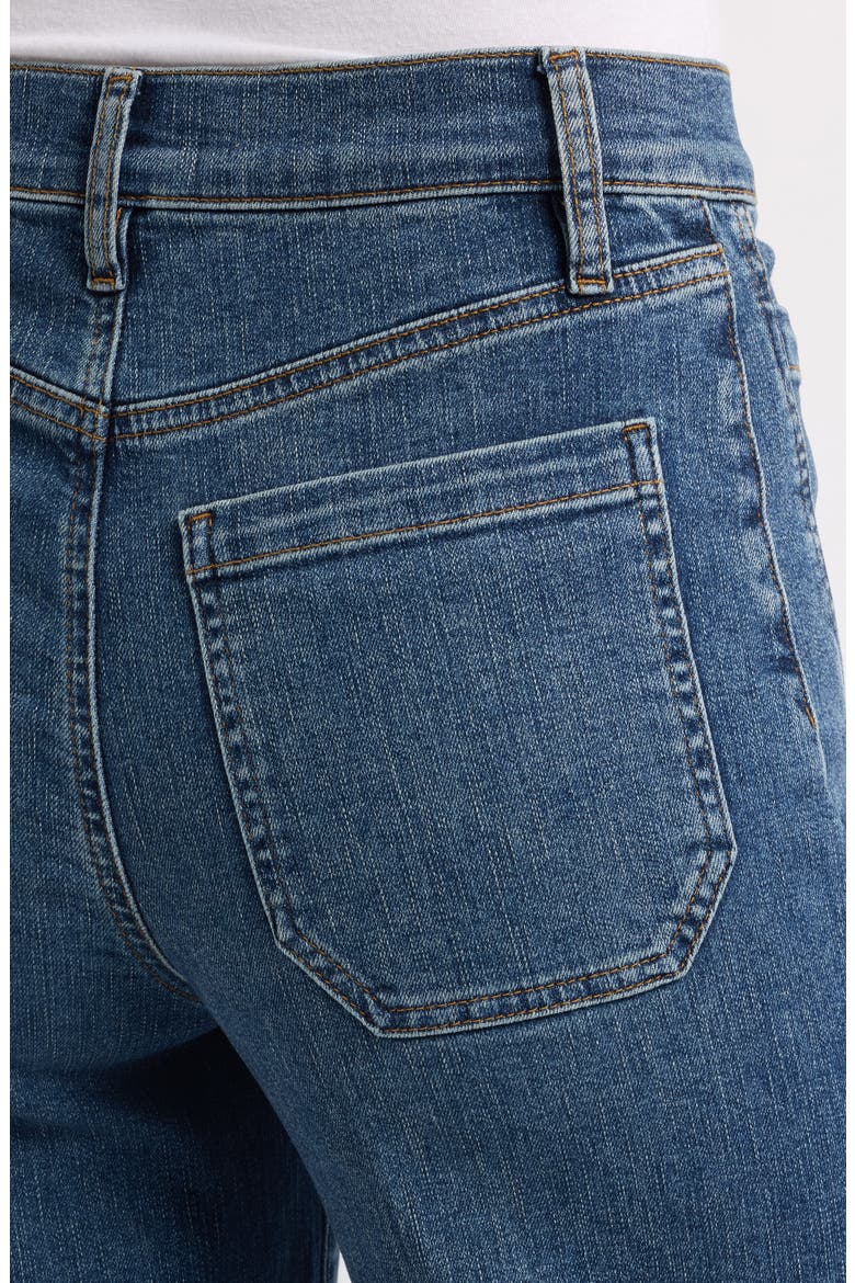 Le Pixie Slim Palazzo Pocket High Waist Wide Leg Jeans, Alternate, color, ETHER