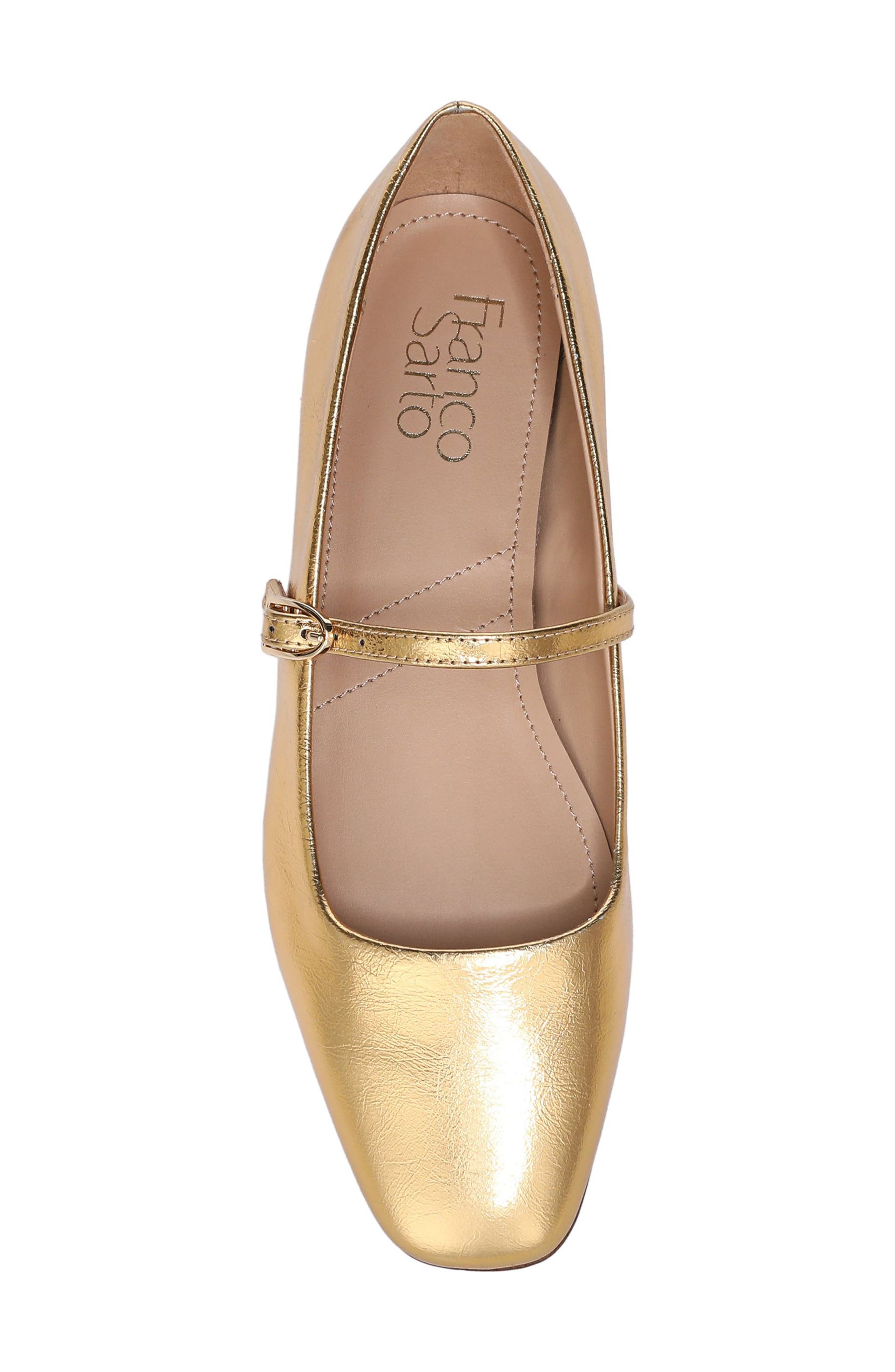 Franco Sarto Valie Mary Jane Flat, Alternate, color, Gold