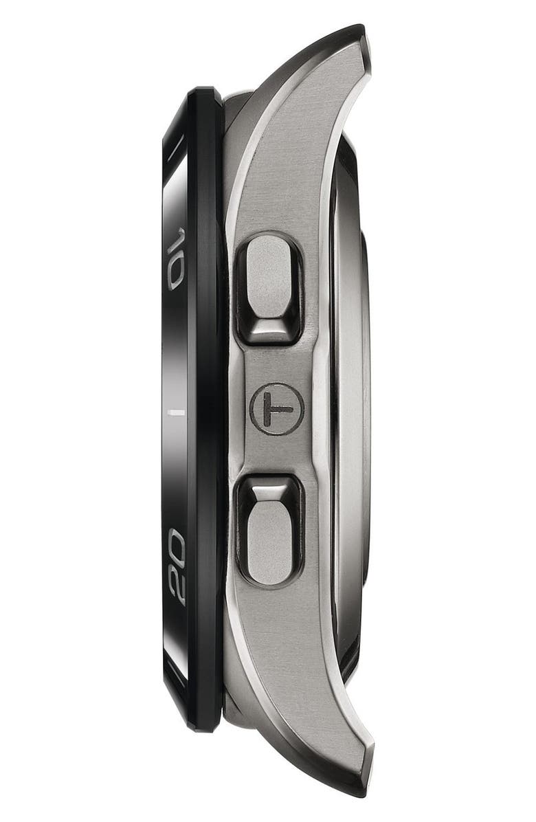 Tissot T-Touch Connect Sport Solar Smart Silicone Strap Watch, 42mm, Alternate, color, Orange