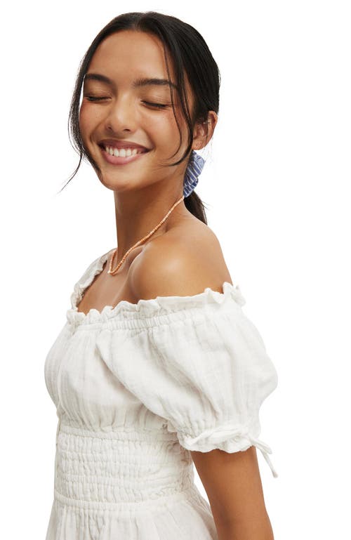Cotton On Sadie Button Through Playsuit In White