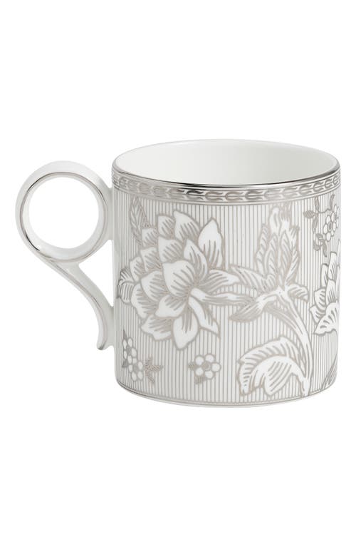 Wedgwood Silver Tonquin Bone China Mug In Gray
