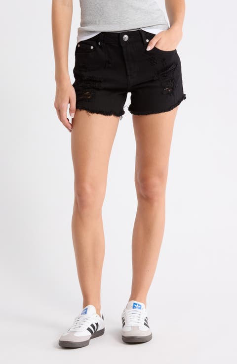 Super High Rise Destructed Cut Off Shorts