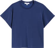 Bernardo Rib Trim Crop T-Shirt