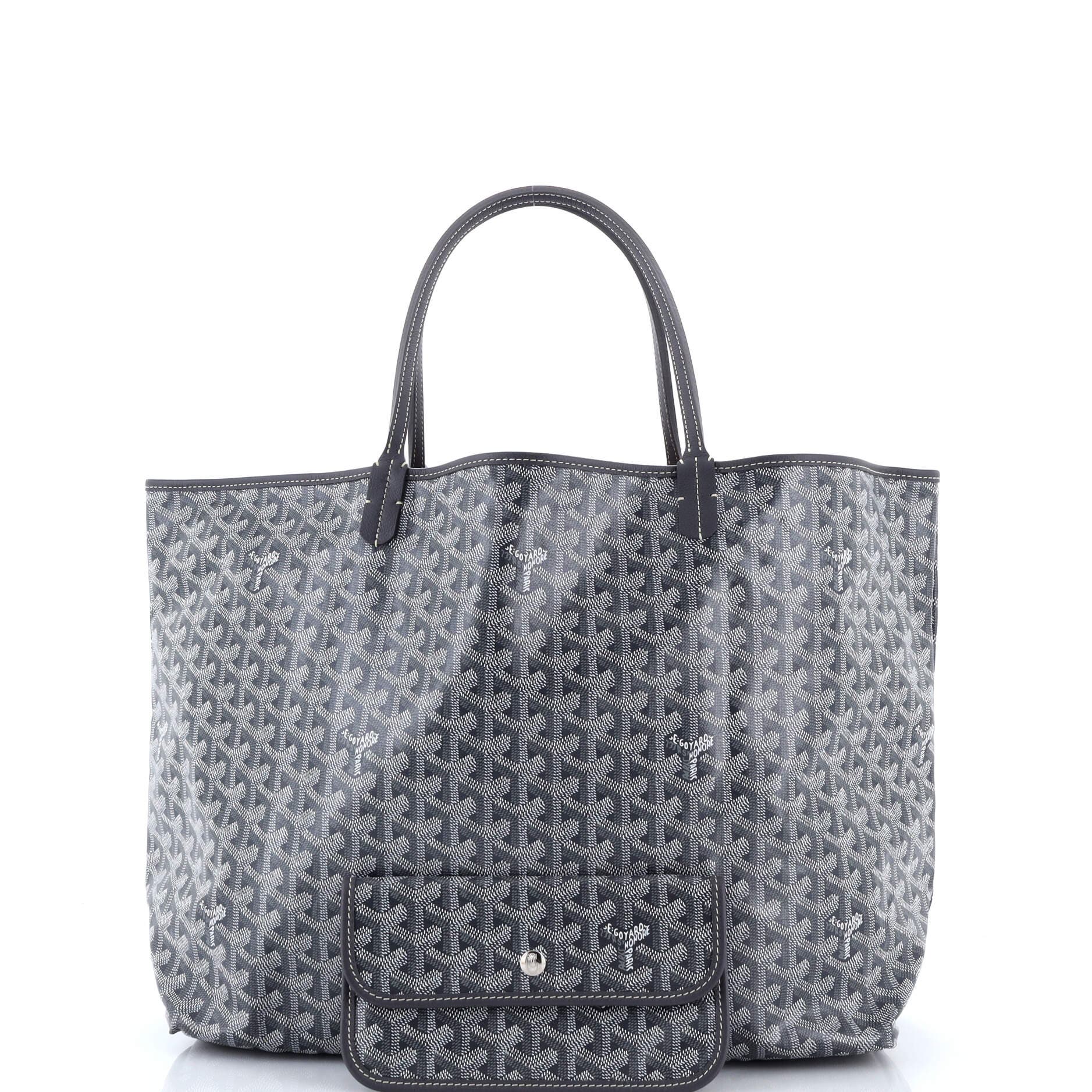 Pre-Owned Goyard Saint Louis Tote Coated Canvas GM, Alternate, color, Gray