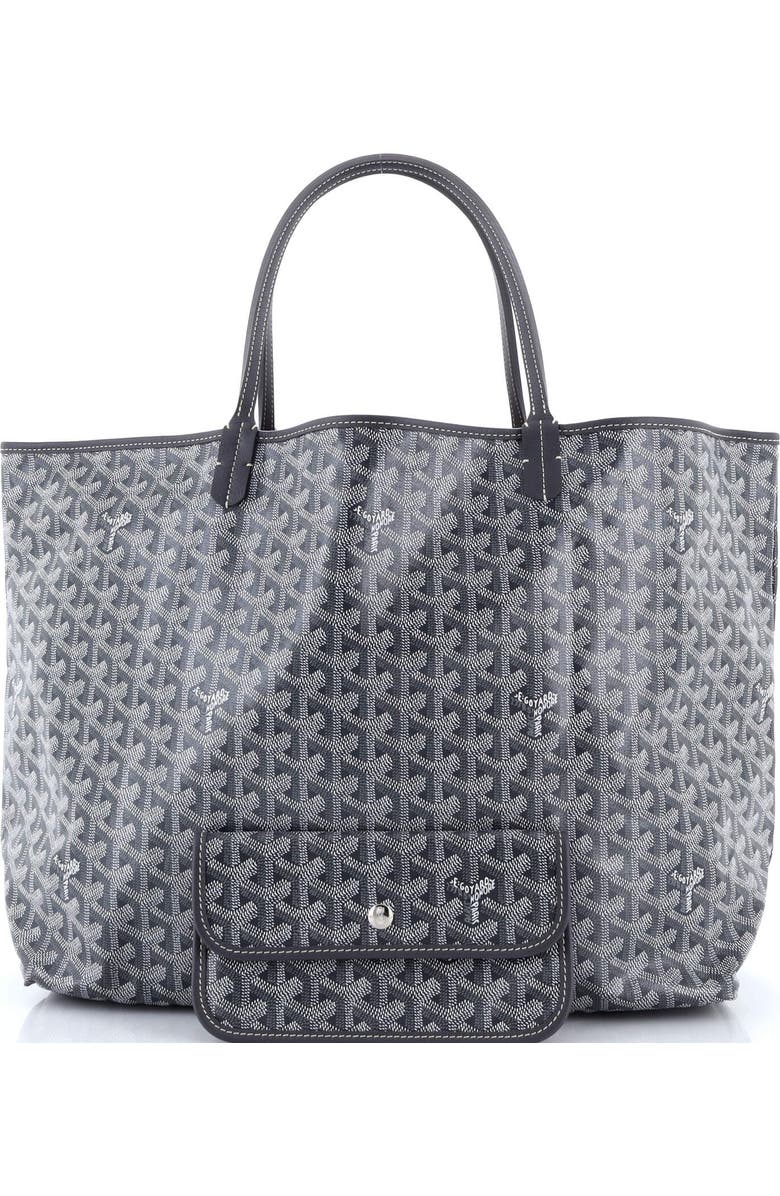 Pre-Owned Goyard Saint Louis Tote Coated Canvas GM, Alternate, color, Gray