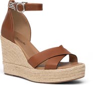 NeroGiardini Ankle Strap Espadrille Wedge Sandal