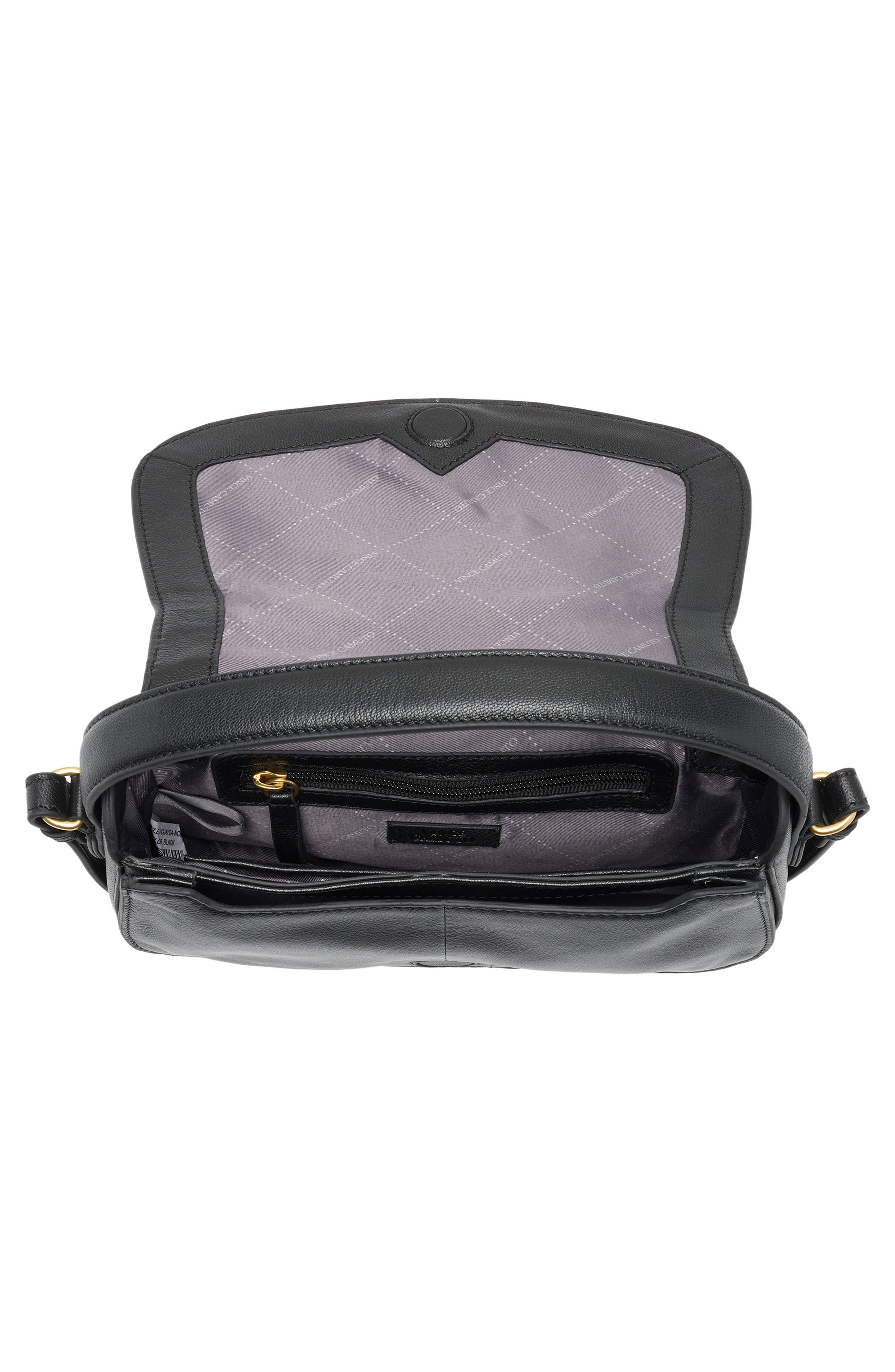 Vince Camuto Jayda Crossbody Bag, Alternate, color, Black